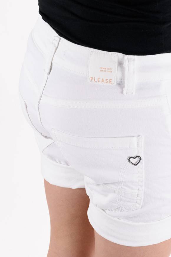 Please Jeans PLEASE – SHORTS P88 N3N - BIANCO OTTICO