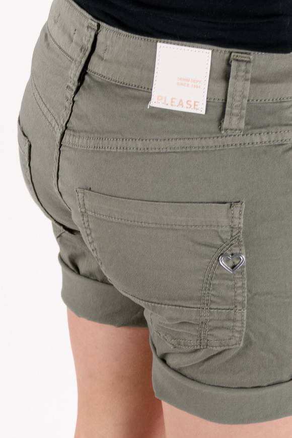 Please Jeans PLEASE – SHORTS P88 N3N - MILITARE