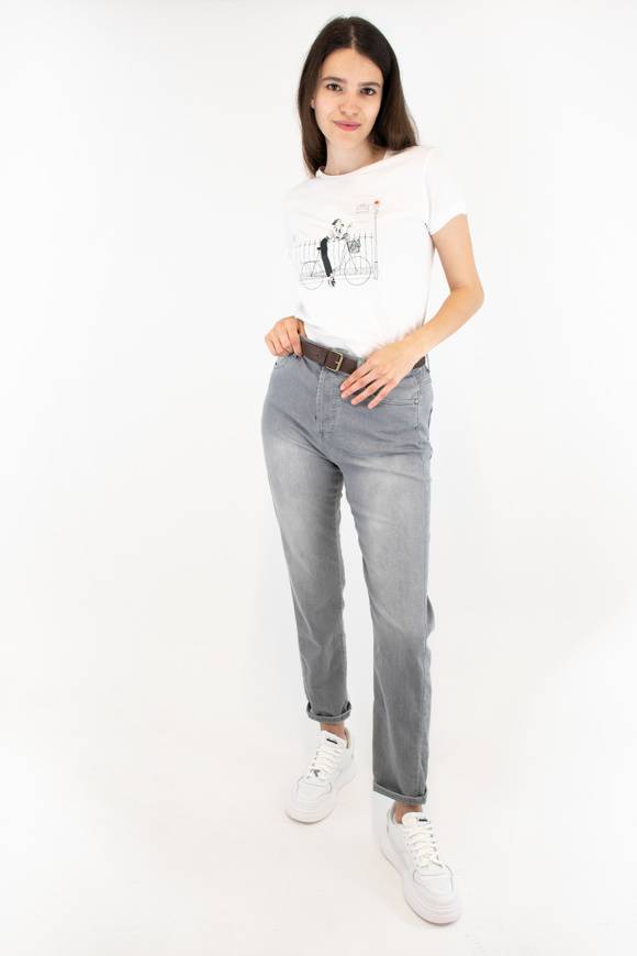 Please Jeans PLEASE T-SHIRT - T76 323 - WHITE