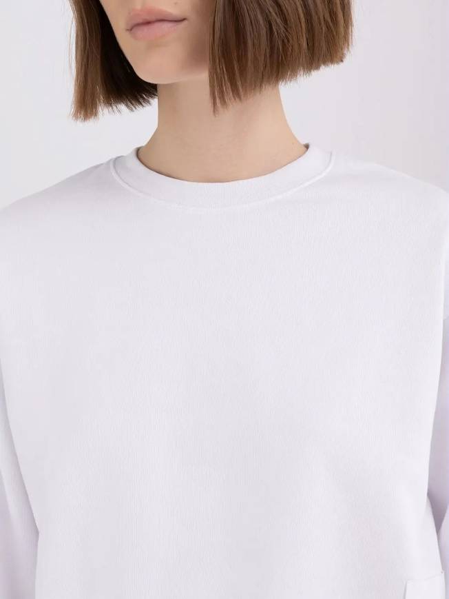 Please Jeans REPLAY FELPA CROPPED - WHITE