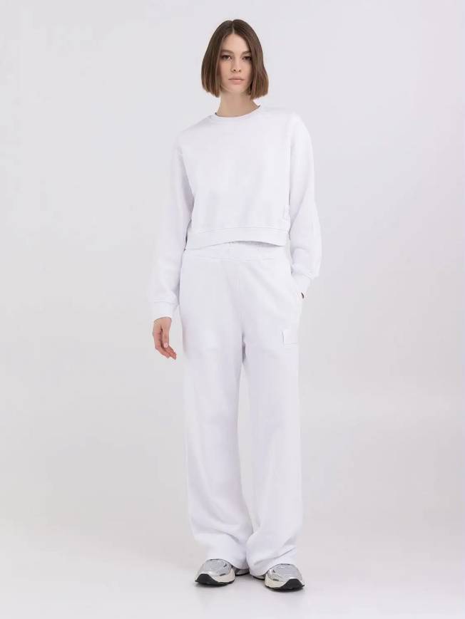 Please Jeans REPLAY FELPA CROPPED - WHITE