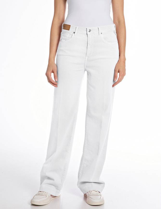 Please Jeans REPLAY JEANS MELJA - WHITE