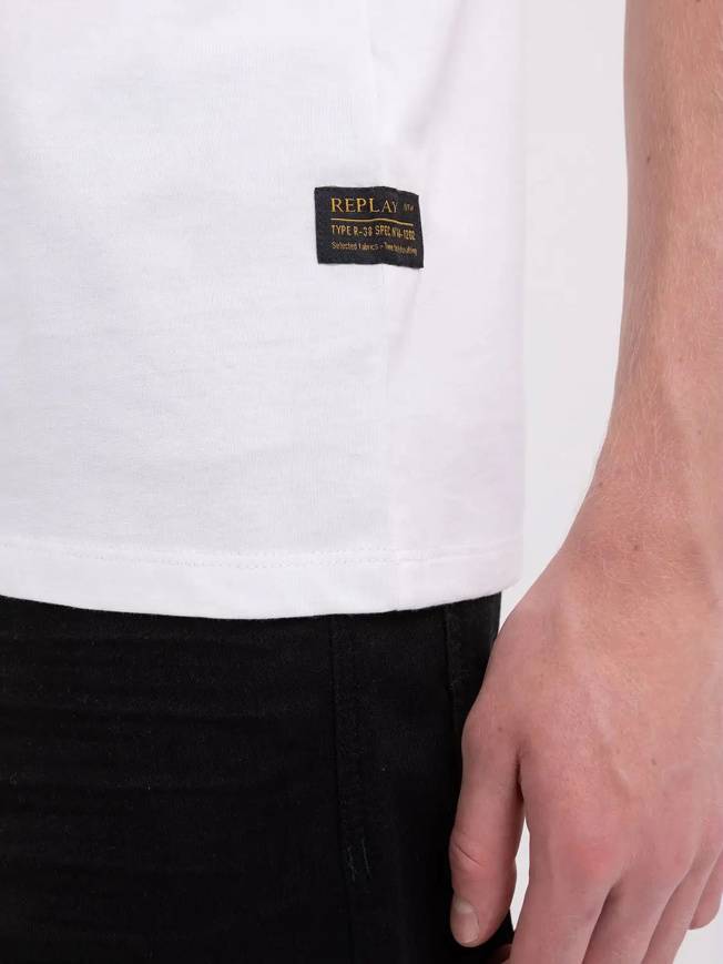 Please Jeans REPLAY T-SHIRT - M67 660 - WHITE