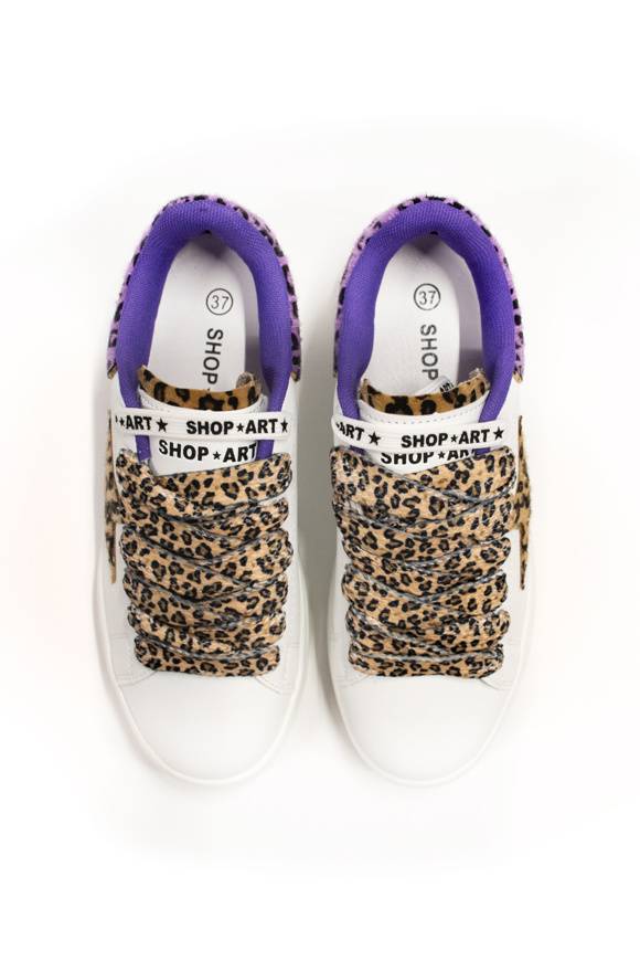 Please Jeans SHOP ART - SNEAKER 208 - WHITE MACULATO