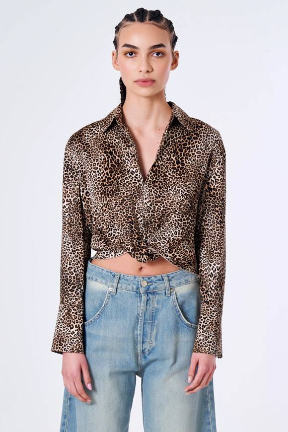 Please Jeans VICOLO TOP - TB1 190 - ANIMALIER