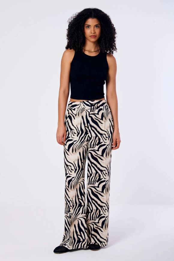 Please Jeans VICOLO ZEBRA TROUSERS - TB 04 - ZEBRATO