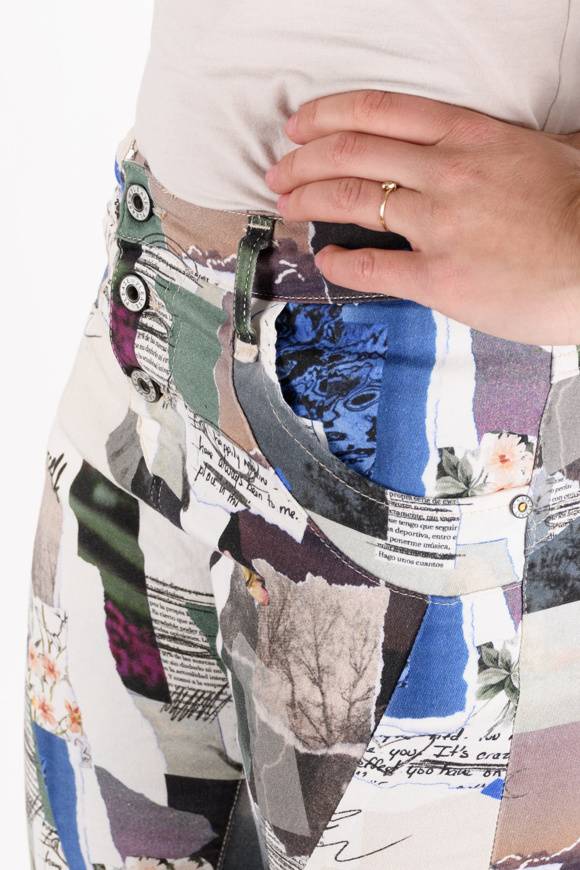 Please Jeans Please LIMITED EDITION - Pantaloni P78 C20 - Multicolor