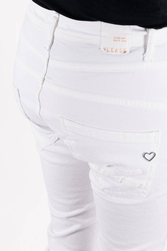 Please Jeans PLEASE - PANTALONI P78 N3N - BIANCO OTTICO