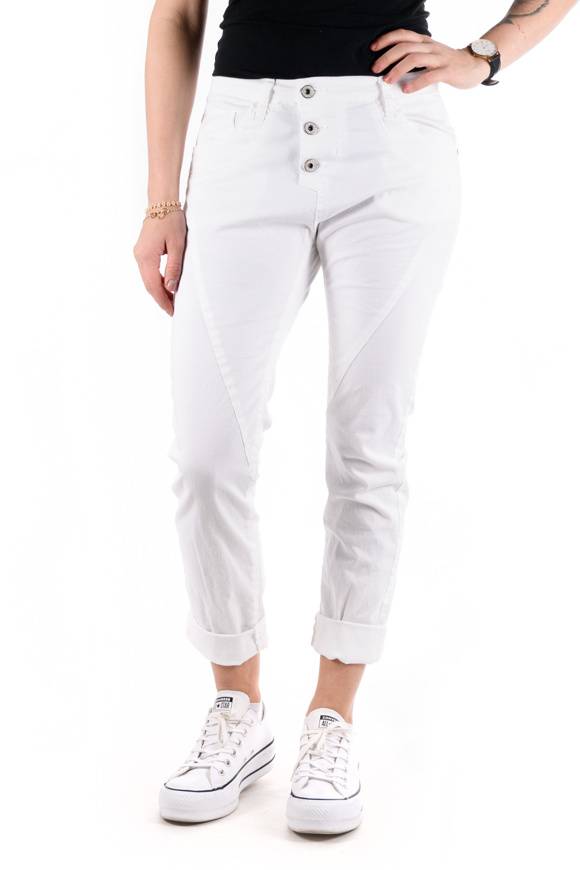 Please Jeans PLEASE - PANTALONI P78 N3N - BIANCO OTTICO