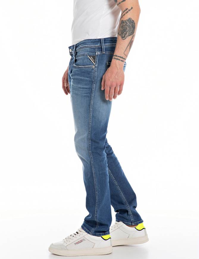 Please Jeans REPLAY JEANS ANBASS - M91 602 - BLUE DENIM