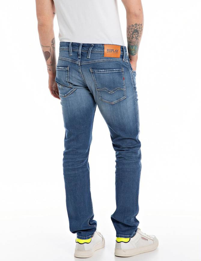 Please Jeans REPLAY JEANS ANBASS - M91 602 - BLUE DENIM