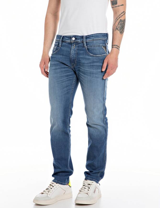 Please Jeans REPLAY JEANS ANBASS - M91 602 - BLUE DENIM