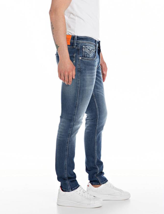 Please Jeans REPLAY JEANS ANBASS - M91 618 - BLUE DENIM