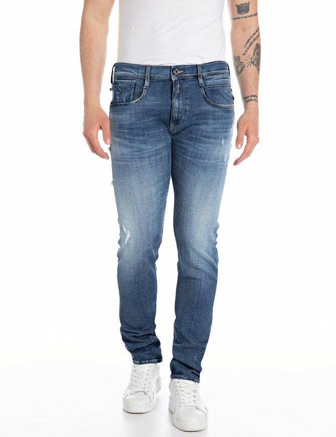 Please Jeans REPLAY JEANS ANBASS M91 654 - BLUE DENIM