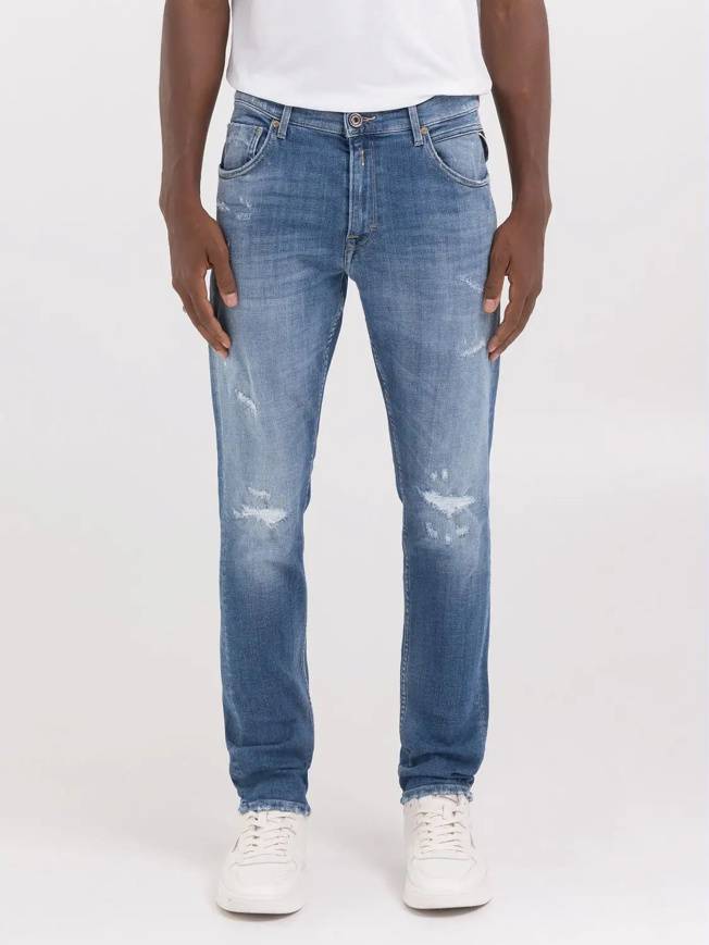 Please Jeans REPLAY JEANS MICKYM - M10 656 - BLUE DENIM