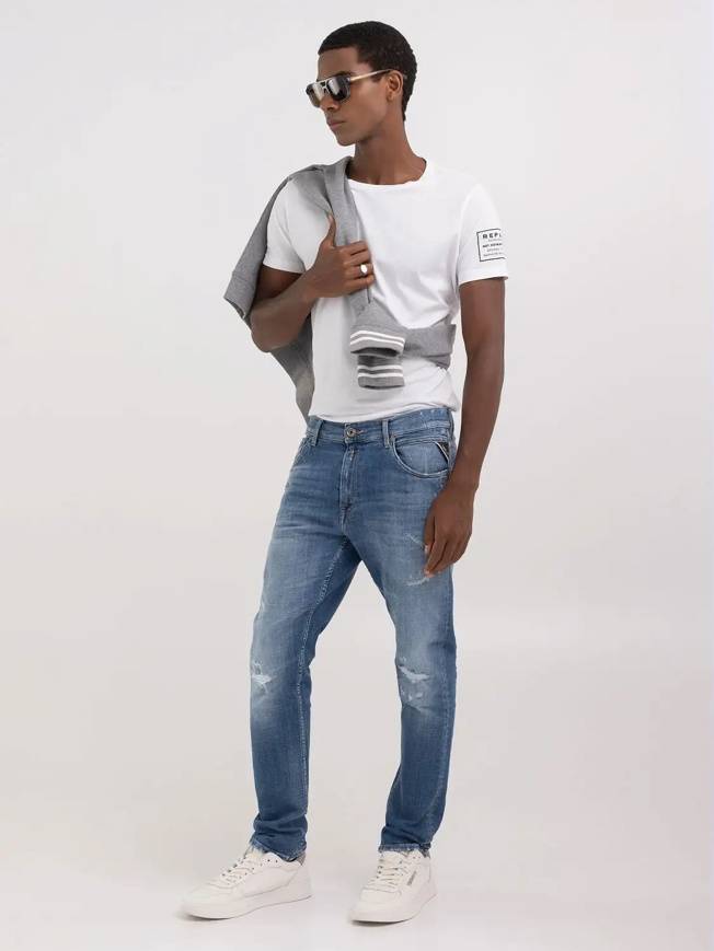 Please Jeans REPLAY JEANS MICKYM - M10 656 - BLUE DENIM