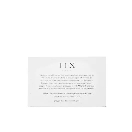 11X ARTWORKS ANELLO CON INTRECCIO DI SETA E RAME