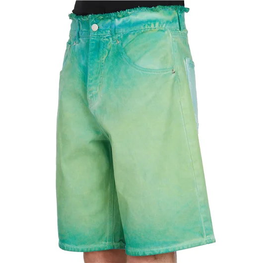 3PARADIS BERMUDA IN DENIM OVERDYE