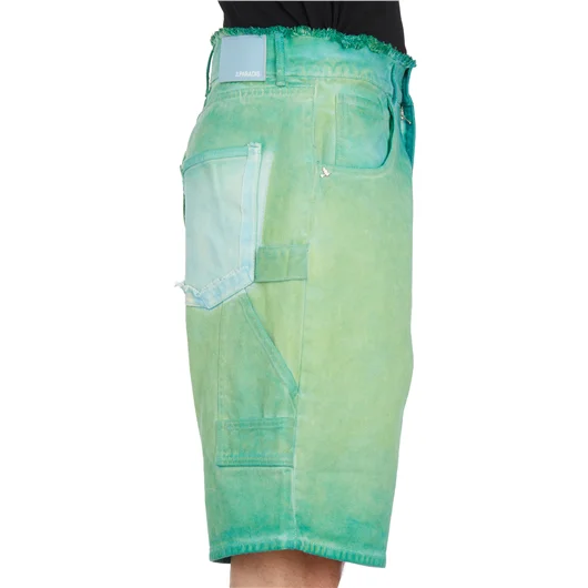 3PARADIS BERMUDA IN DENIM OVERDYE