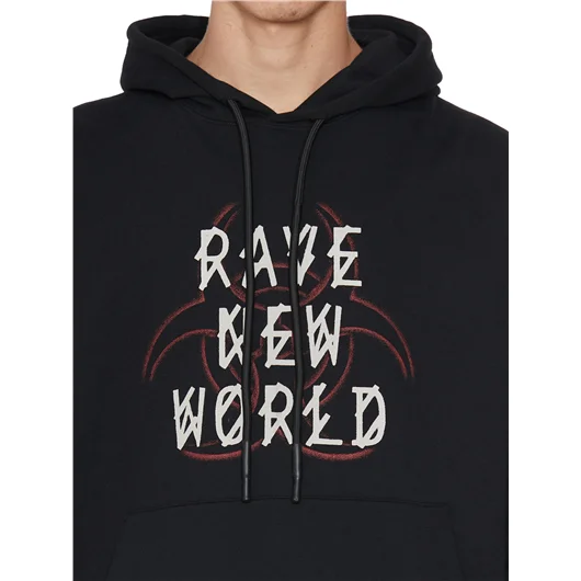 44 LABEL GROUP FELPA IN COTONE CON CAPPUCCIO