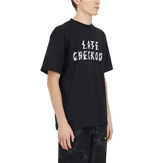 44 LABEL GROUP T-SHIRT CON STAMPA "LATE CHECKOUT"