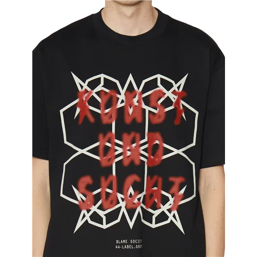 44 LABEL GROUP T-SHIRT IN COTONE CON STAMPA