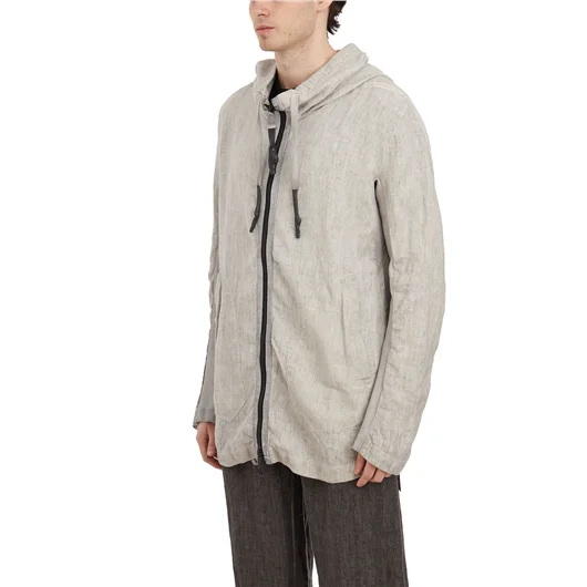 69 BY ISAAC SELLAM FELPA CON ZIP E CAPPUCCIO