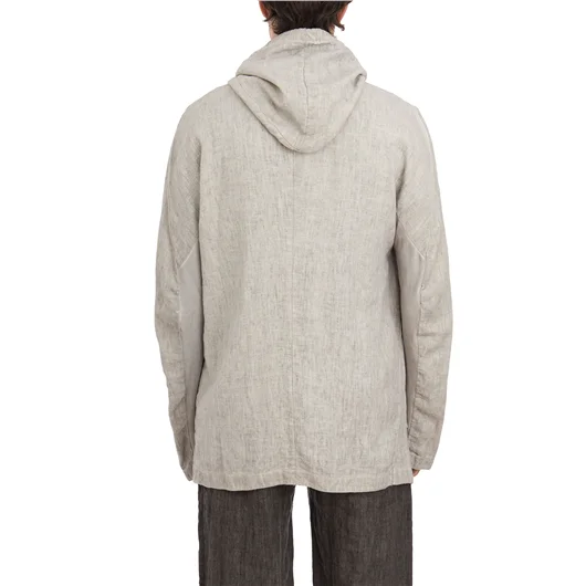 69 BY ISAAC SELLAM FELPA CON ZIP E CAPPUCCIO