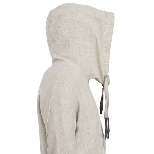 69 BY ISAAC SELLAM FELPA CON ZIP E CAPPUCCIO