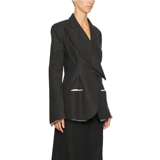 ALESSANDRA MARCHI BLAZER CON REVER ASIMMETRICO