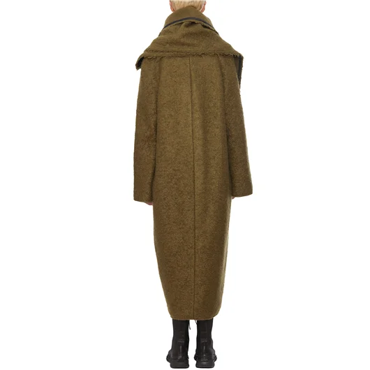 ALESSANDRA MARCHI CAPPOTTO CON COLLO A SCIARPA