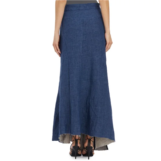 ALESSANDRA MARCHI GONNA LUNGA IN LINO