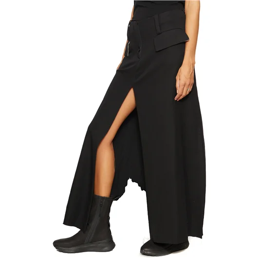 ALESSANDRA MARCHI GONNA PANTALONE IN LANA VERGINE