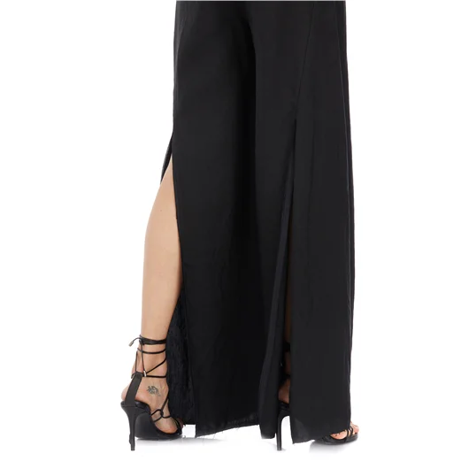 ALESSANDRA MARCHI PANTALONE AMPIO CON SPACCHI