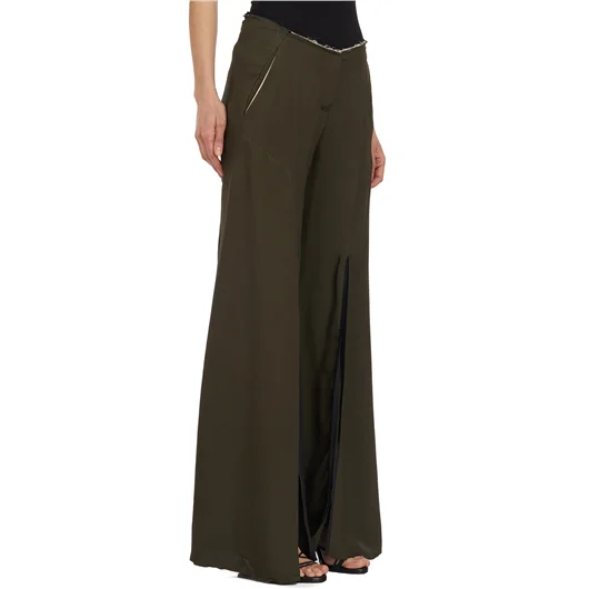 ALESSANDRA MARCHI PANTALONE AMPIO CON SPACCHI