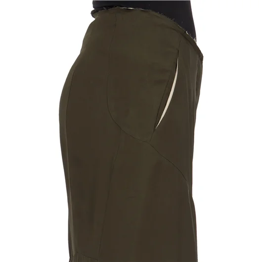 ALESSANDRA MARCHI PANTALONE AMPIO CON SPACCHI