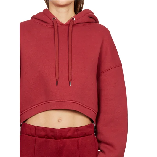ALEXANDER WANG FELPA IN COTONE CORTA CON CAPPUCCIO