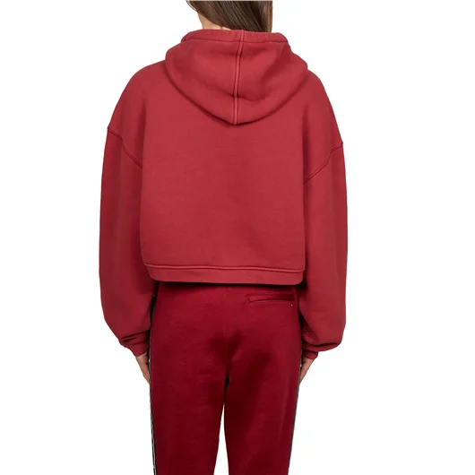 ALEXANDER WANG FELPA IN COTONE CORTA CON CAPPUCCIO