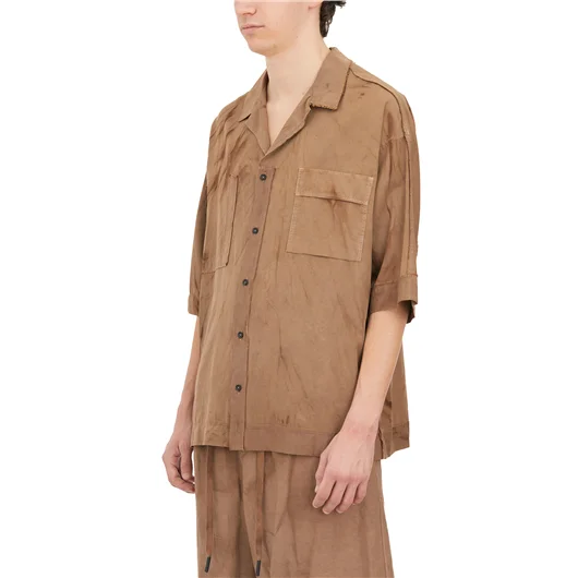 ANDREA YA'AQOV CAMICIA M/M IN CUPRO E COTONE