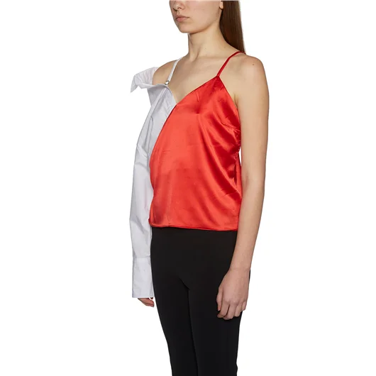 ANDREA YA'AQOV CAMICIA MONOMANICA IN COTONE E SETA