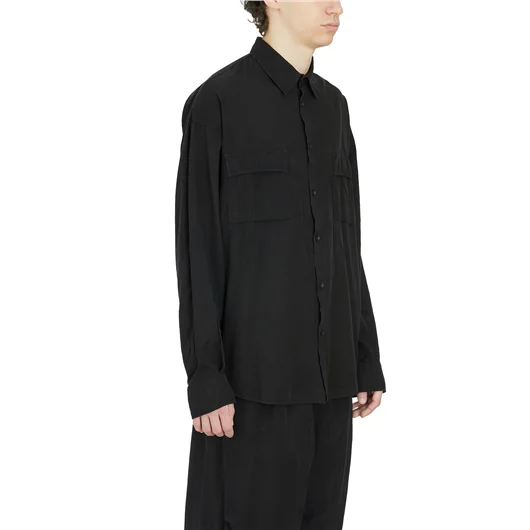 ANDREA YA'AQOV CAMICIA OVERSIZE IN CUPRO E COTONE