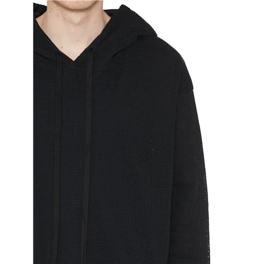 ANDREA YA'AQOV FELPA IN COTONE CON CAPPUCCIO