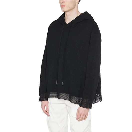 ANDREA YA'AQOV FELPA IN COTONE CON CAPPUCCIO