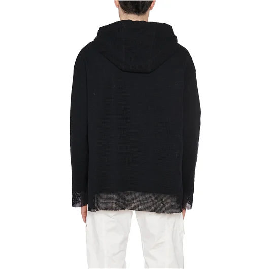 ANDREA YA'AQOV FELPA IN COTONE CON CAPPUCCIO