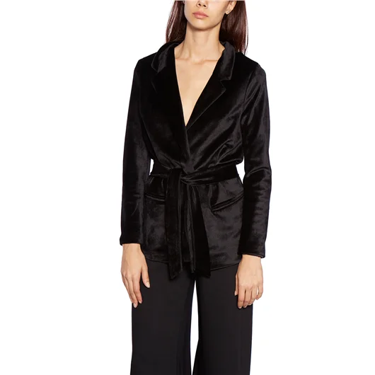 ANDREA YA'AQOV GIACCA CON CINTURA IN CINIGLIA