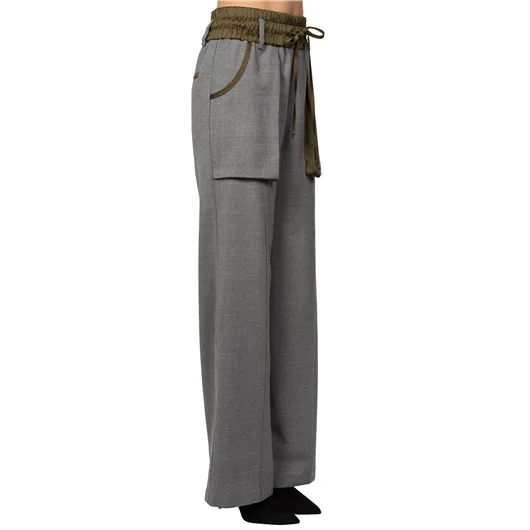 ANDREA YA'AQOV PANTALONE AMPIO LUNGO CARGO