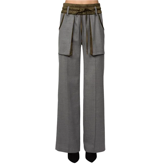 ANDREA YA'AQOV PANTALONE AMPIO LUNGO CARGO