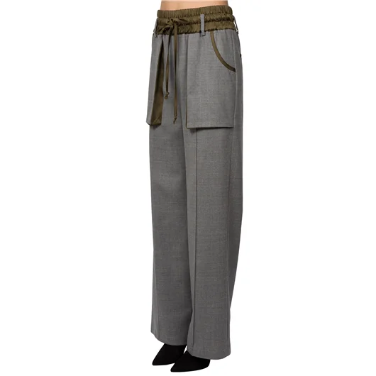 ANDREA YA'AQOV PANTALONE AMPIO LUNGO CARGO