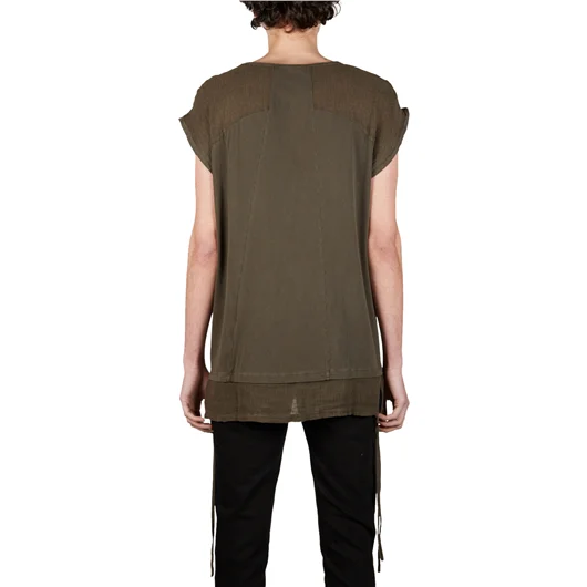 ANDREA YA'AQOV TANK TOP IN COTONE LINO