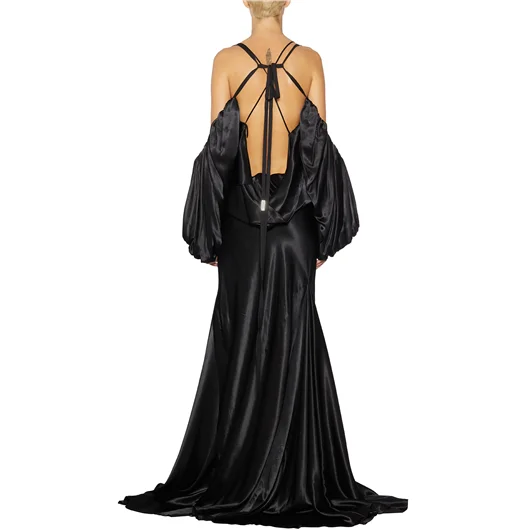 ANN DEMEULEMEESTER ABITO INA IN VISCOSA SATIN